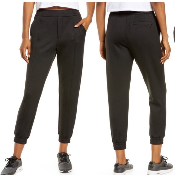 NWT 🖤 Zella Sleek Track Pants/Joggers, Side Pockets, Back Zip Pocket Black XL - Picture 1 of 16